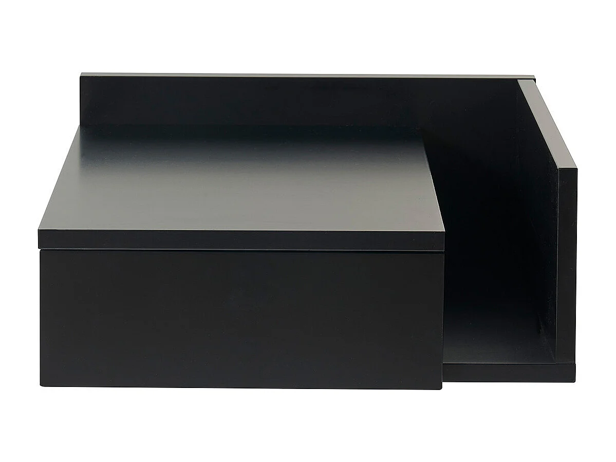 Comodino pensile nero con cassetto NASTY