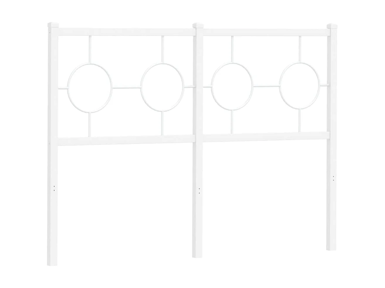 Tête de lit métal blanc 120 cm