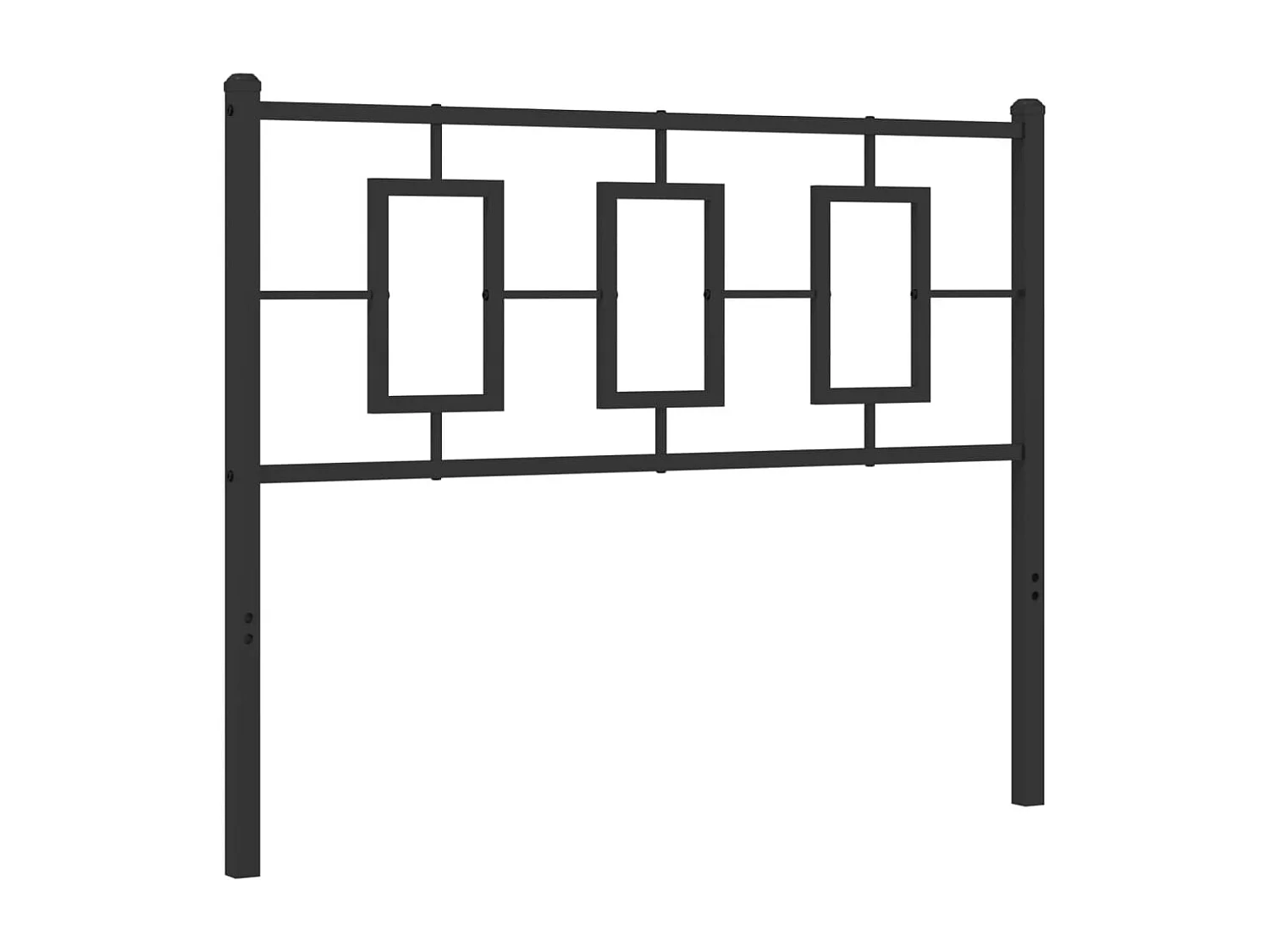 Tête de lit métal noir 107 cm