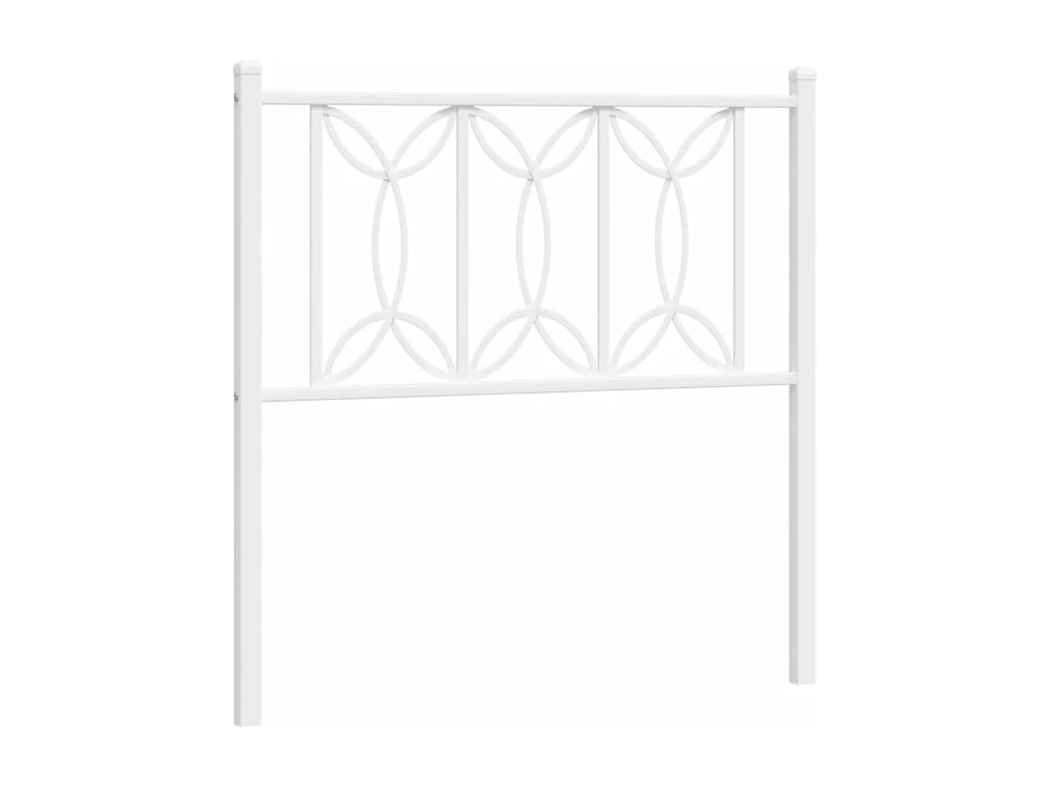 Tête de lit métal blanc 75 cm