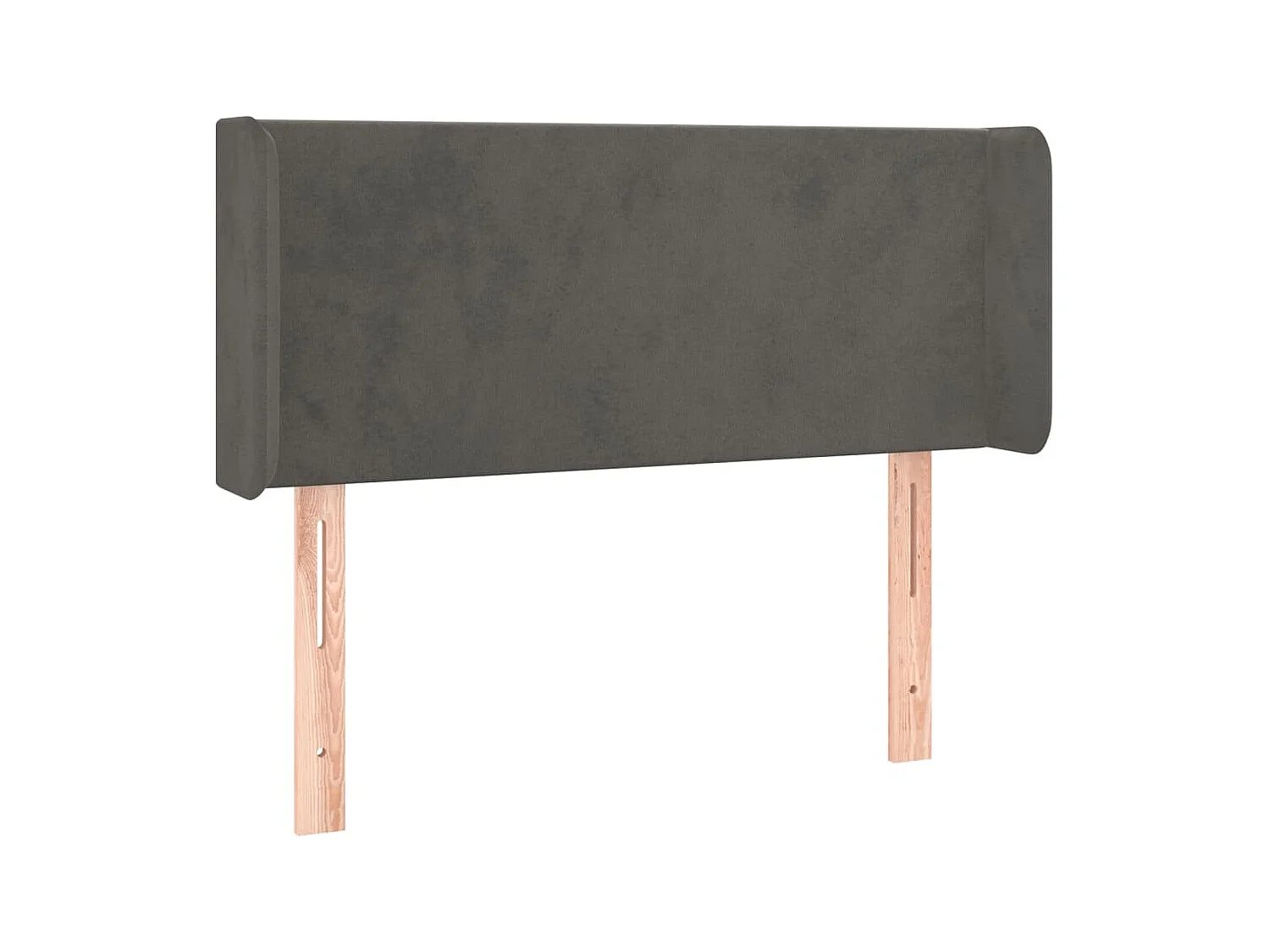 Tête de lit à LED Gris foncé 103x16x78/88 cm Velours