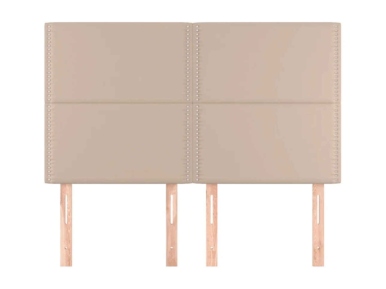 Têtes de lit 4 pcs Cappuccino 72x5x78/88 cm Similicuir