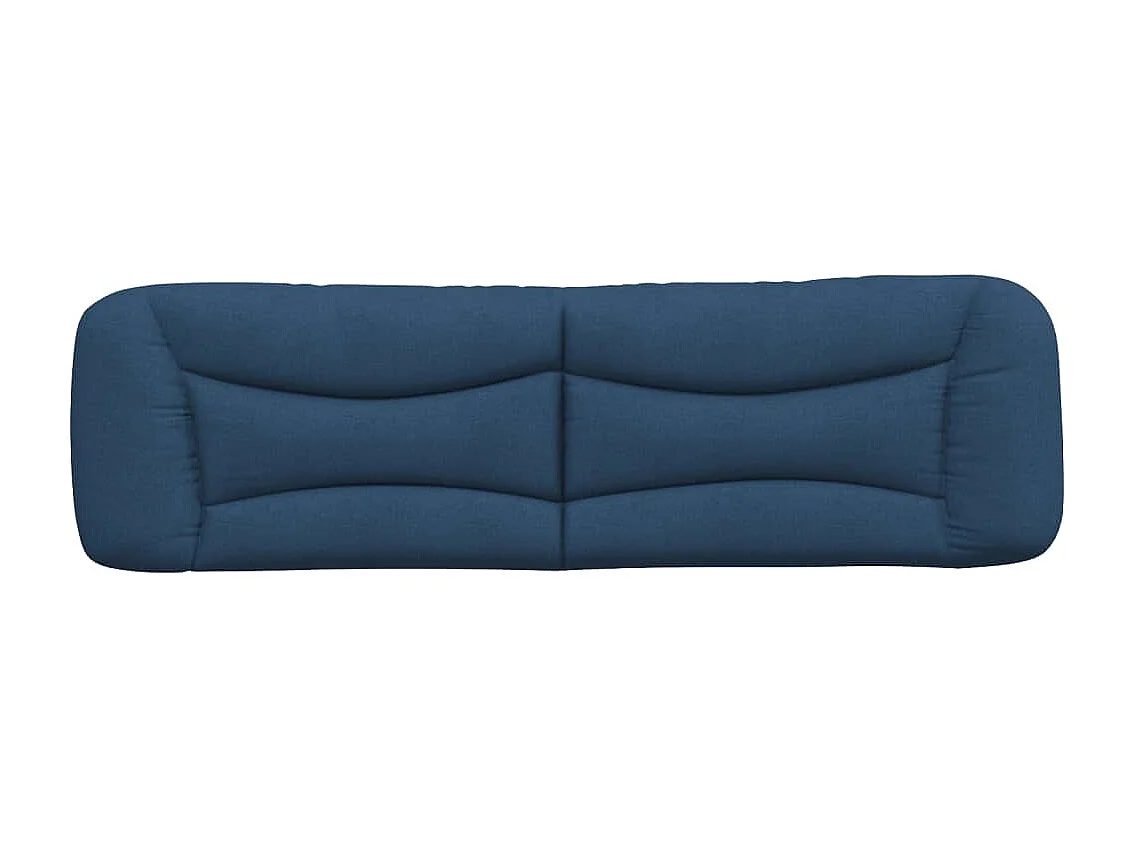 Hoofdbordkussen 180 cm stof blauw