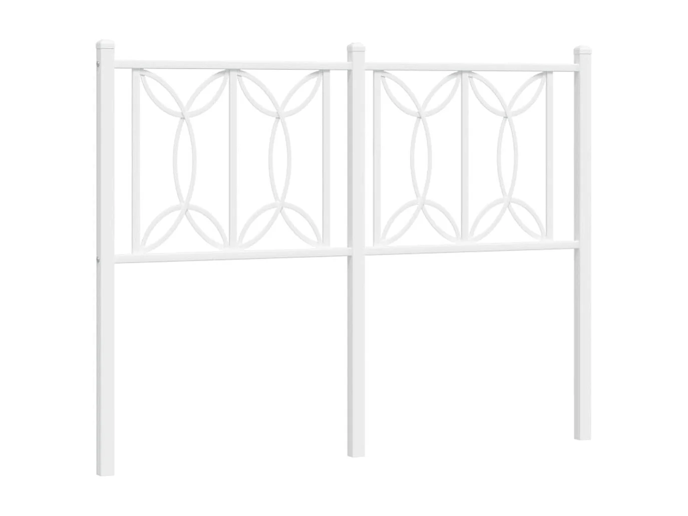 Tête de lit métal blanc 120 cm