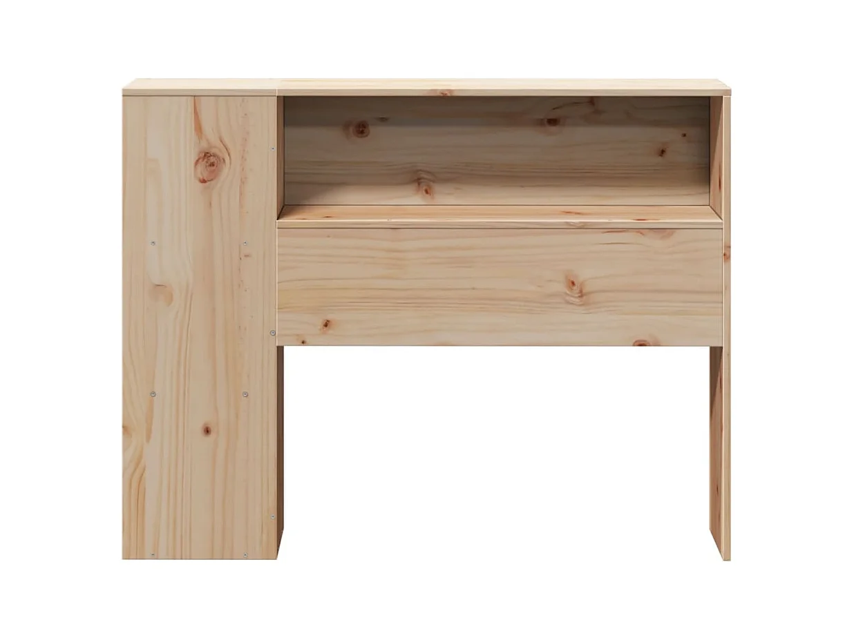 Testiera con Ripiani 100 cm in Legno Massello di Pino