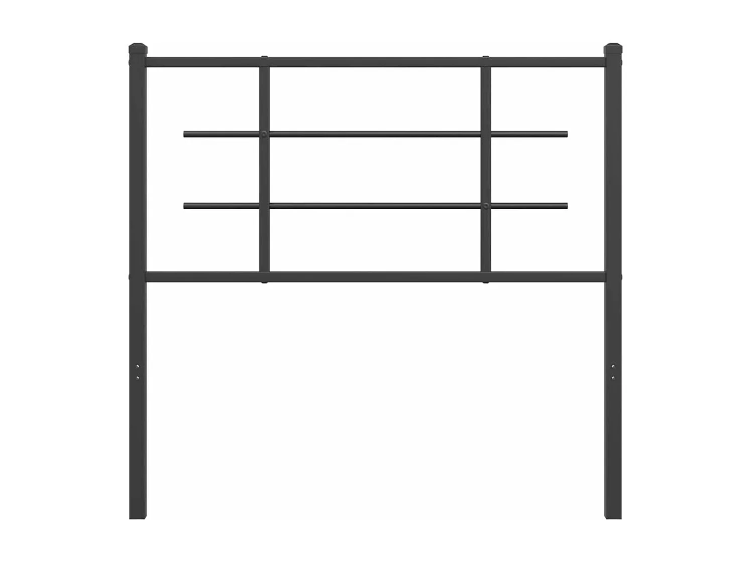 Testiera in Metallo Nero 100 cm