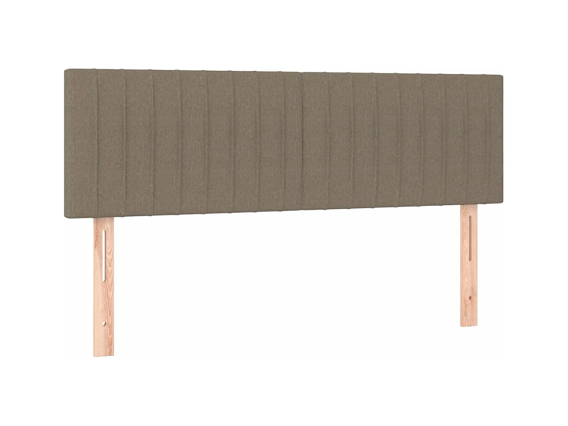 Tête de lit à LED Taupe 144x5x78/88 cm Tissu