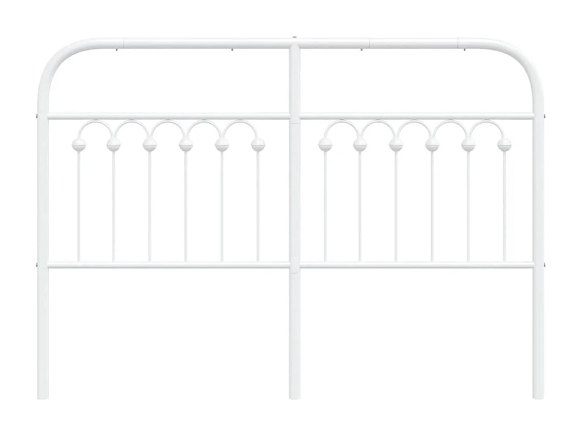 Tête de lit métal blanc 135 cm