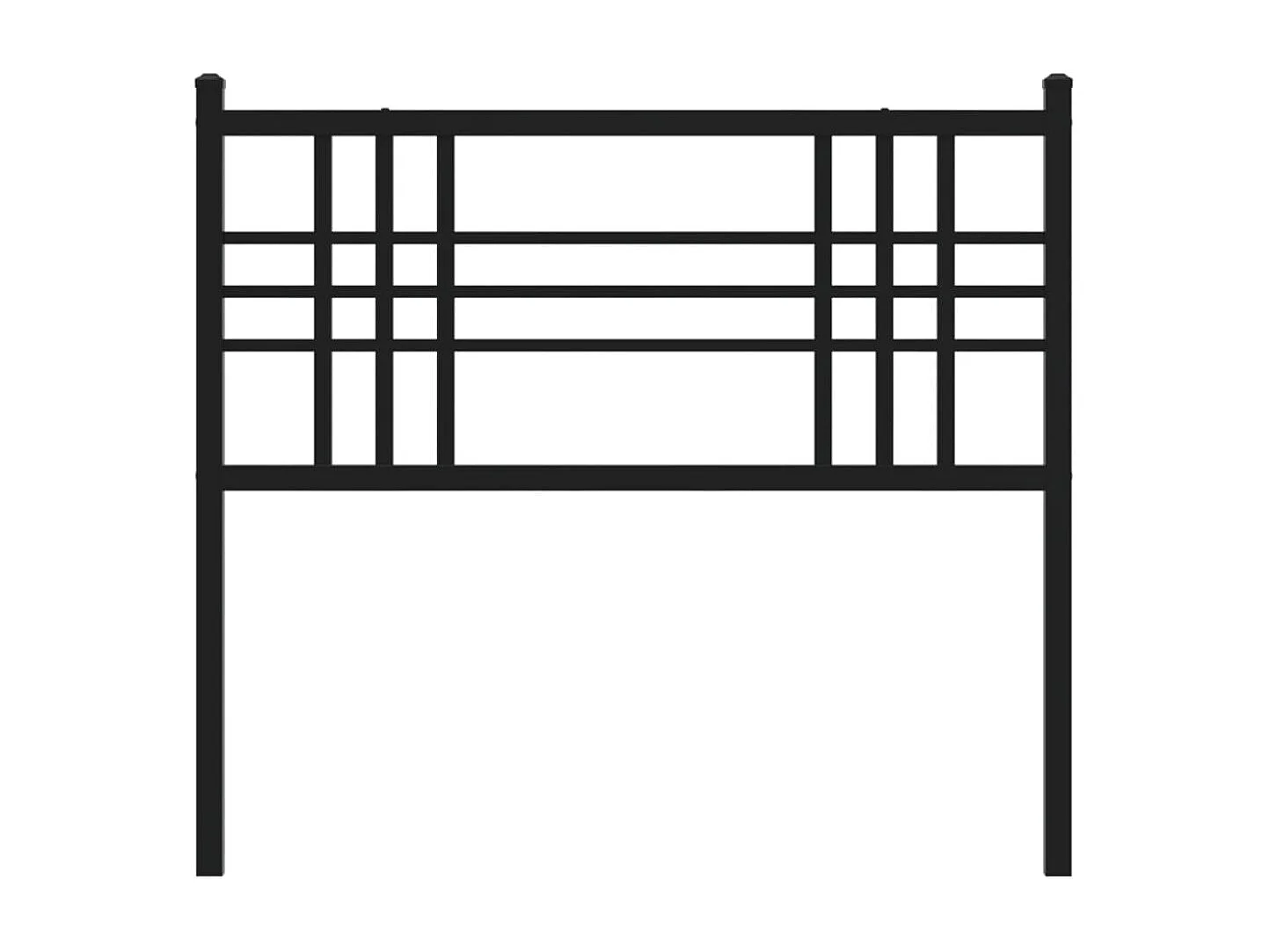 Tête de lit métal noir 107 cm