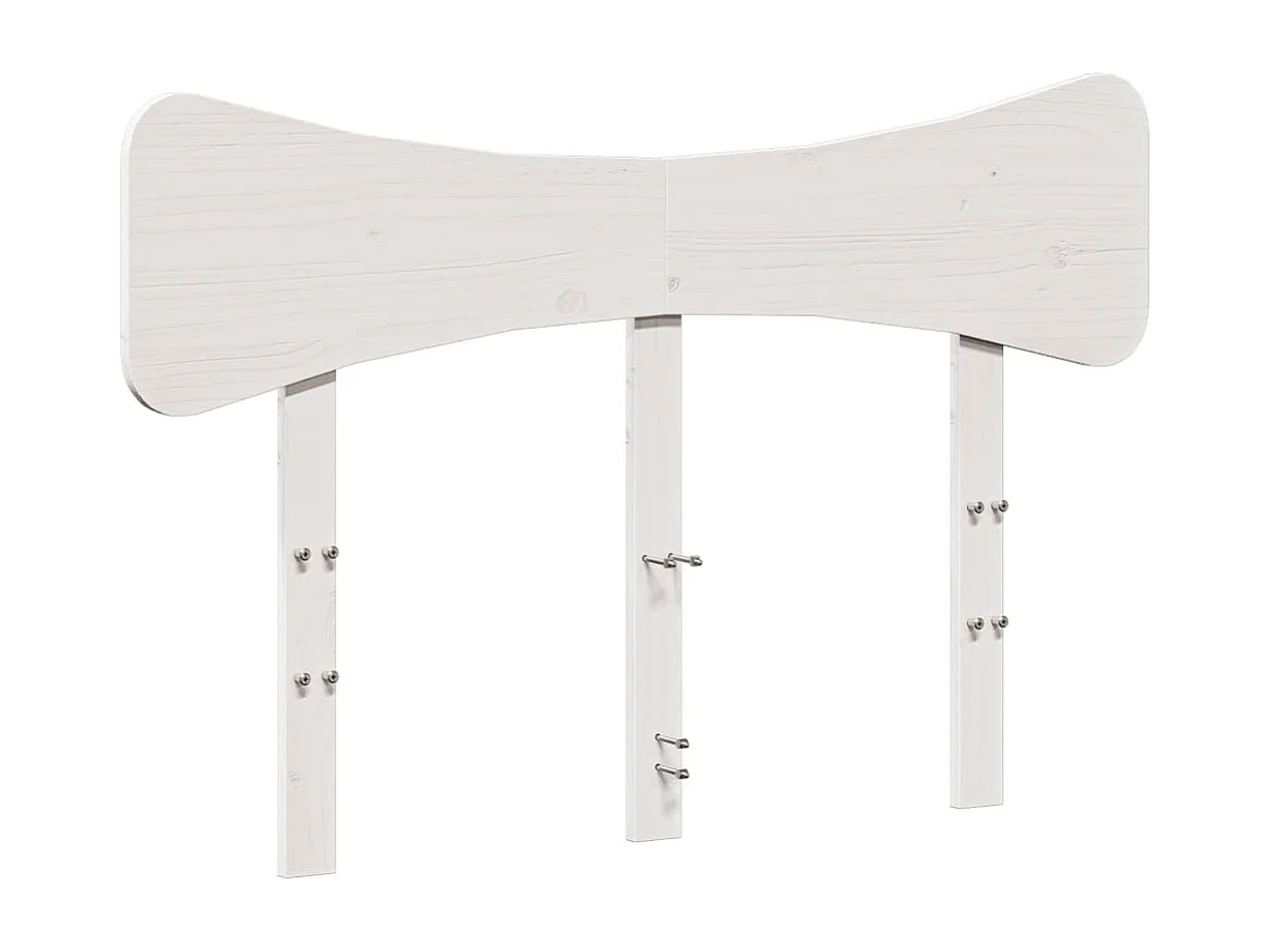 Tête de lit blanc 135 cm bois massif de pin