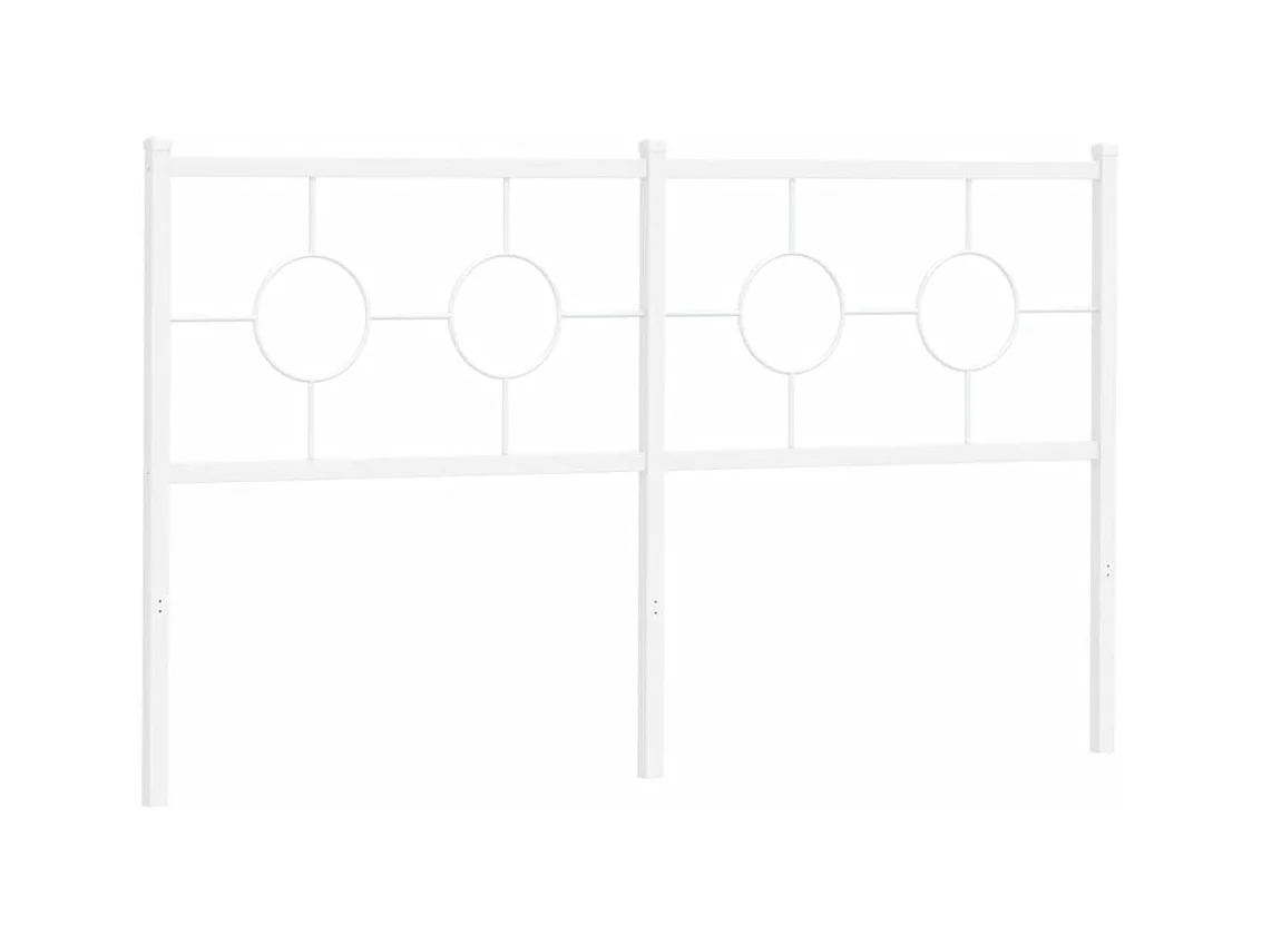 Tête de lit métal blanc 160 cm