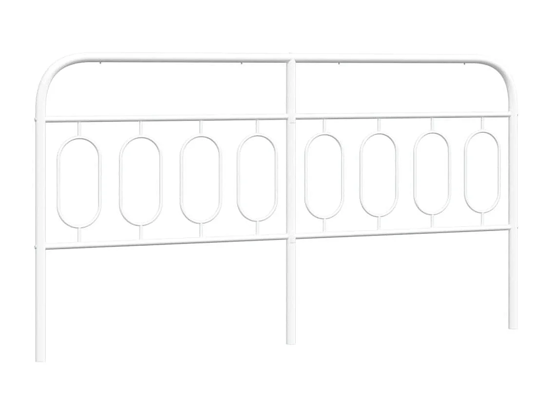 Tête de lit métal blanc 193 cm