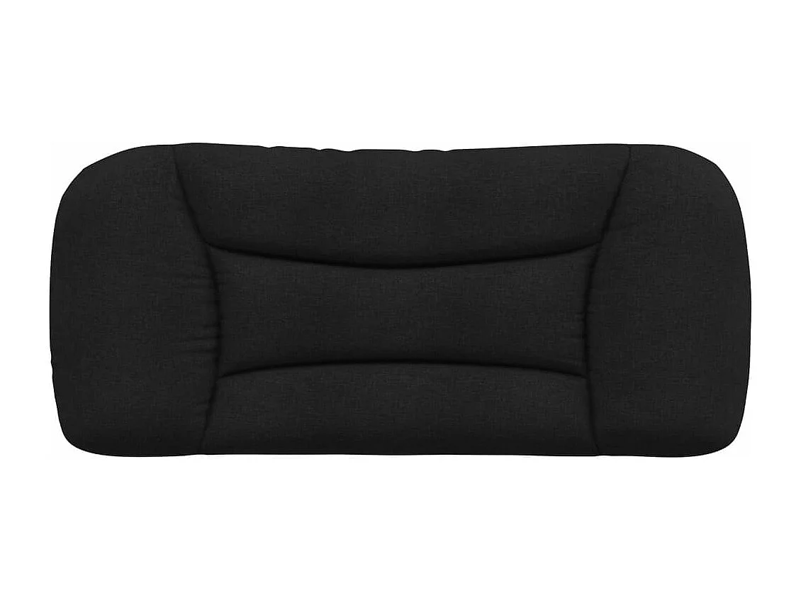 Cuscino Testiera Nero 80 cm in Tessuto