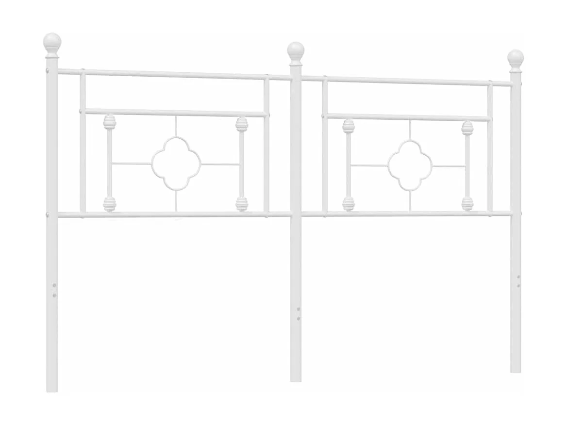 Tête de lit métal blanc 160 cm
