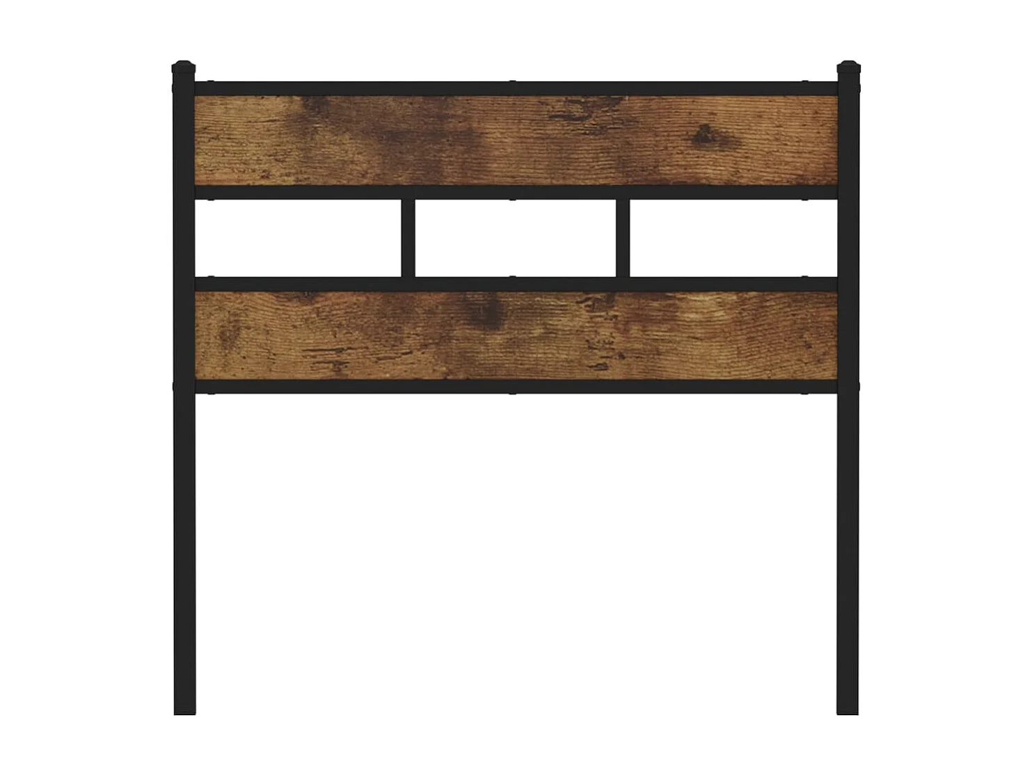 Kopfteil Räuchereiche 107 cm Eisen und Holzwerkstoff