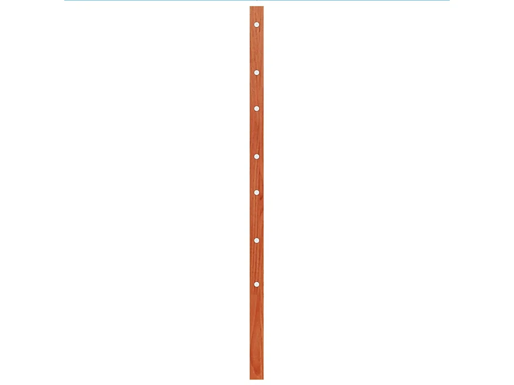 Testiera Marrone Cera 100 cm in Legno Massello di Pino