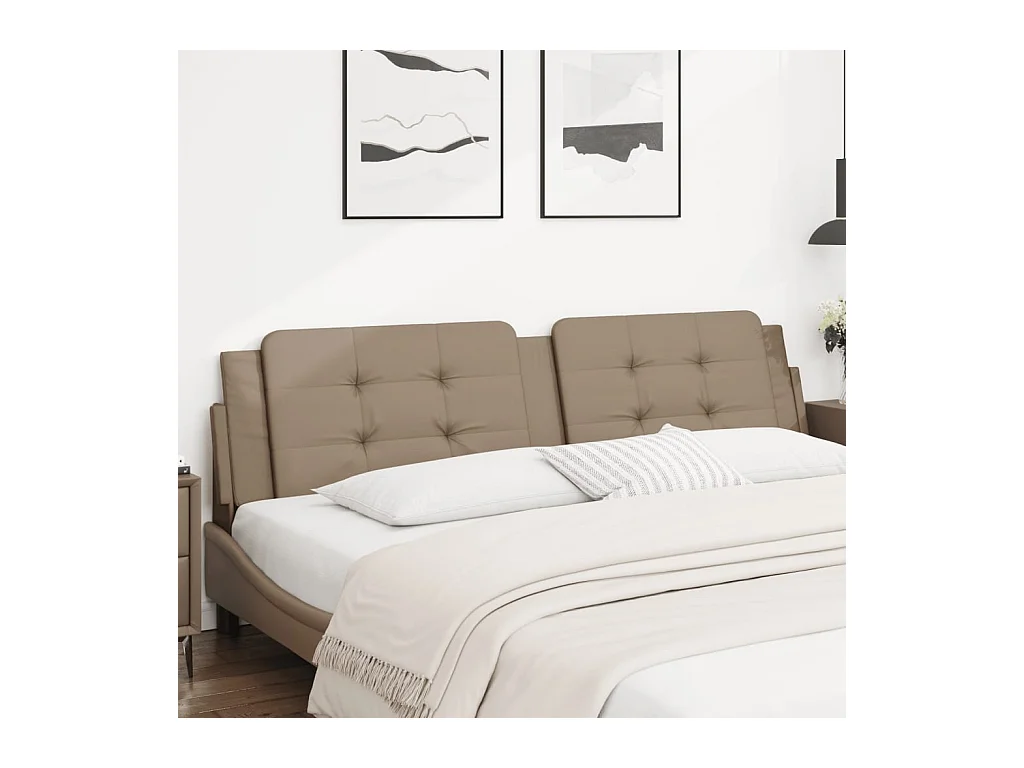 Cuscino Testiera Cappuccino 200 cm in Similpelle