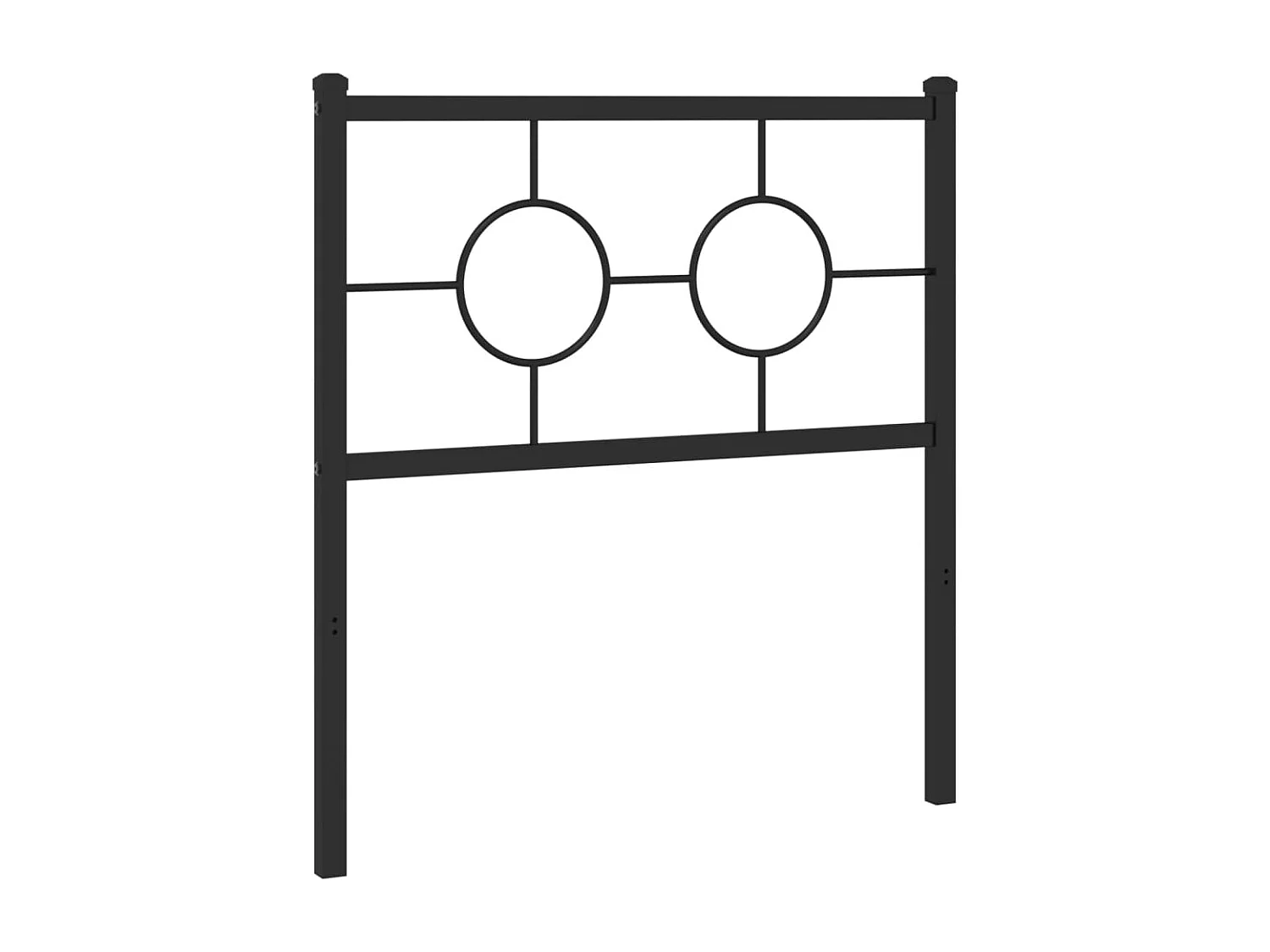 Tête de lit métal noir 80 cm