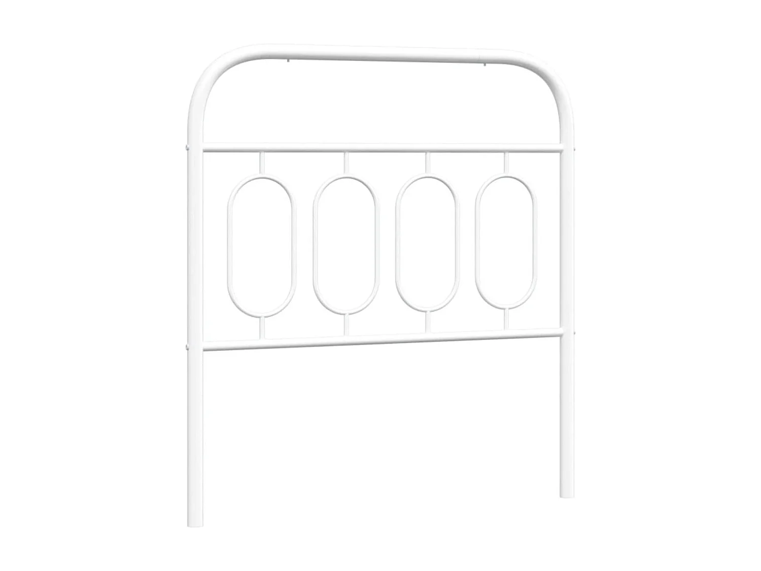 Testiera in Metallo Bianco 80 cm