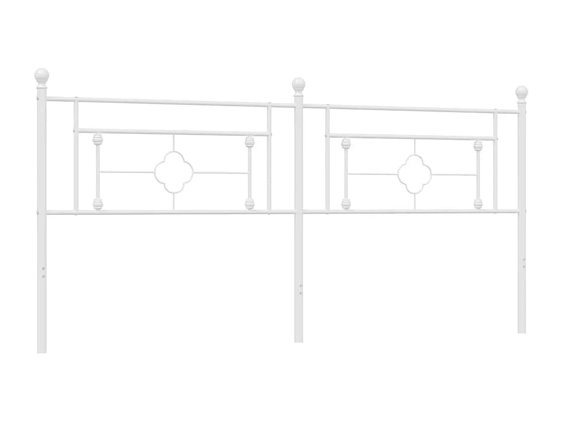 Tête de lit métal blanc 200 cm