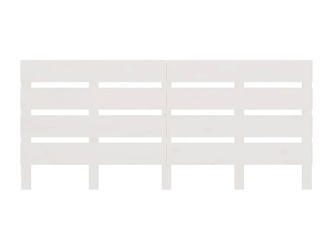 Cabeceira de cama 140x3x80 cm pinho maciço branco