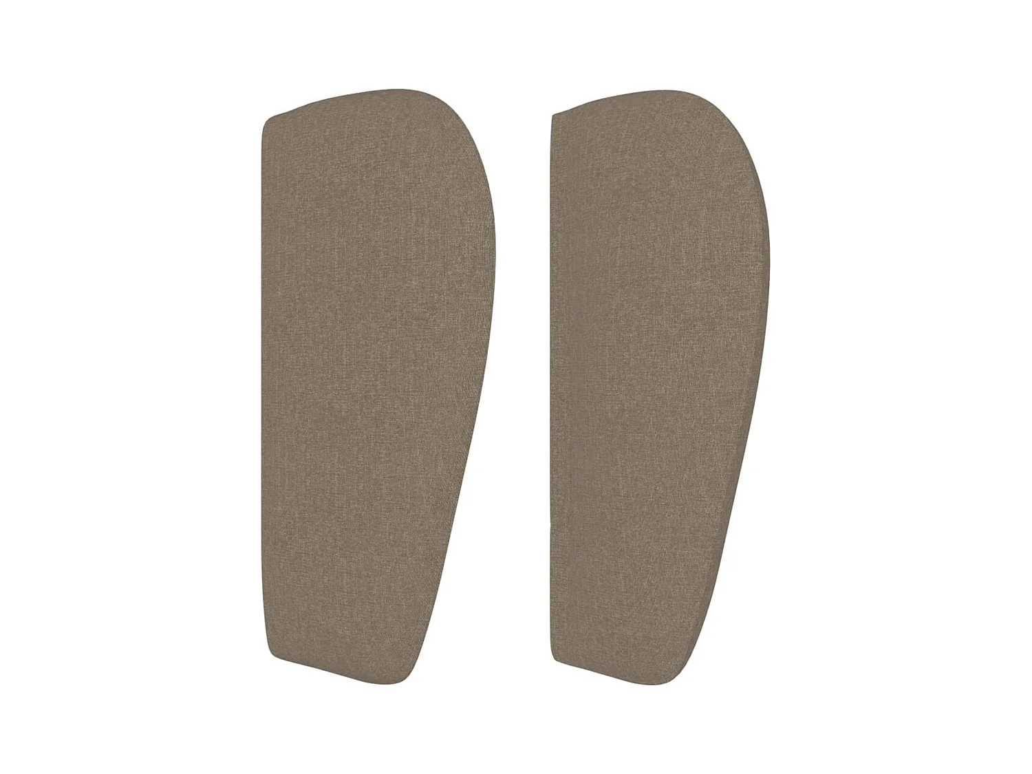 Testiera ad Orecchio Tortora 93x23x78/88 cm in Tessuto