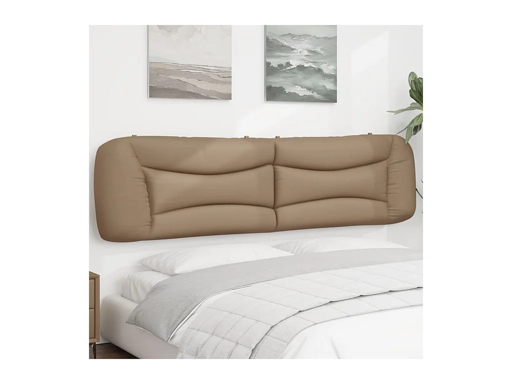 Coussin de tête de lit cappuccino 200 cm similicuir