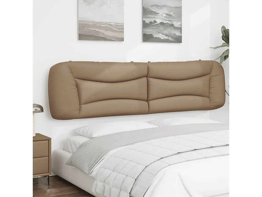 Coussin de tête de lit cappuccino 200 cm similicuir