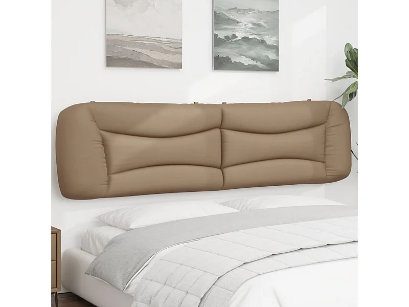 Coussin de tête de lit cappuccino 200 cm similicuir