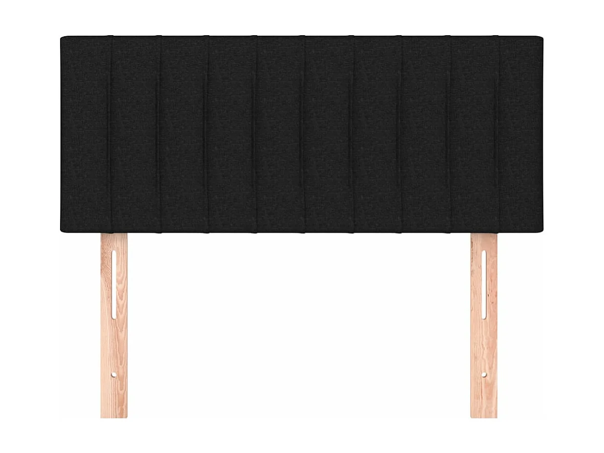 Tête de lit Noir 100x5x78/88 cm Tissu