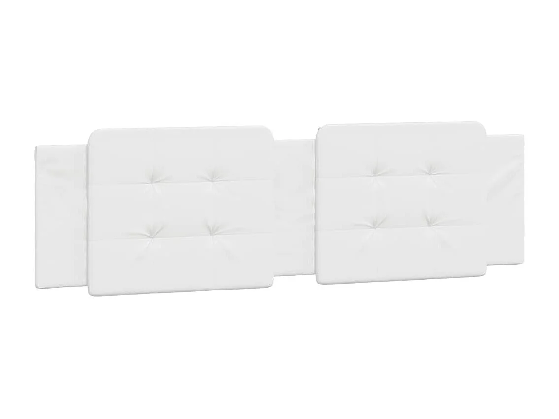 Coussin de tête de lit blanc 180 cm similicuir