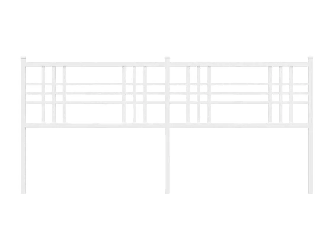 Tête de lit métal blanc 180 cm