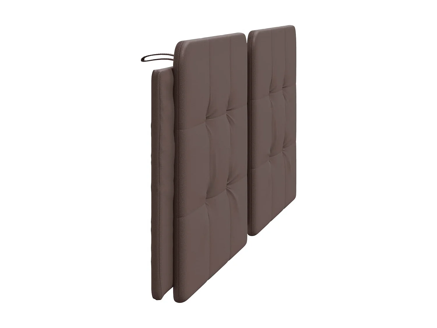 Coussin de tête de lit marron 200 cm similicuir