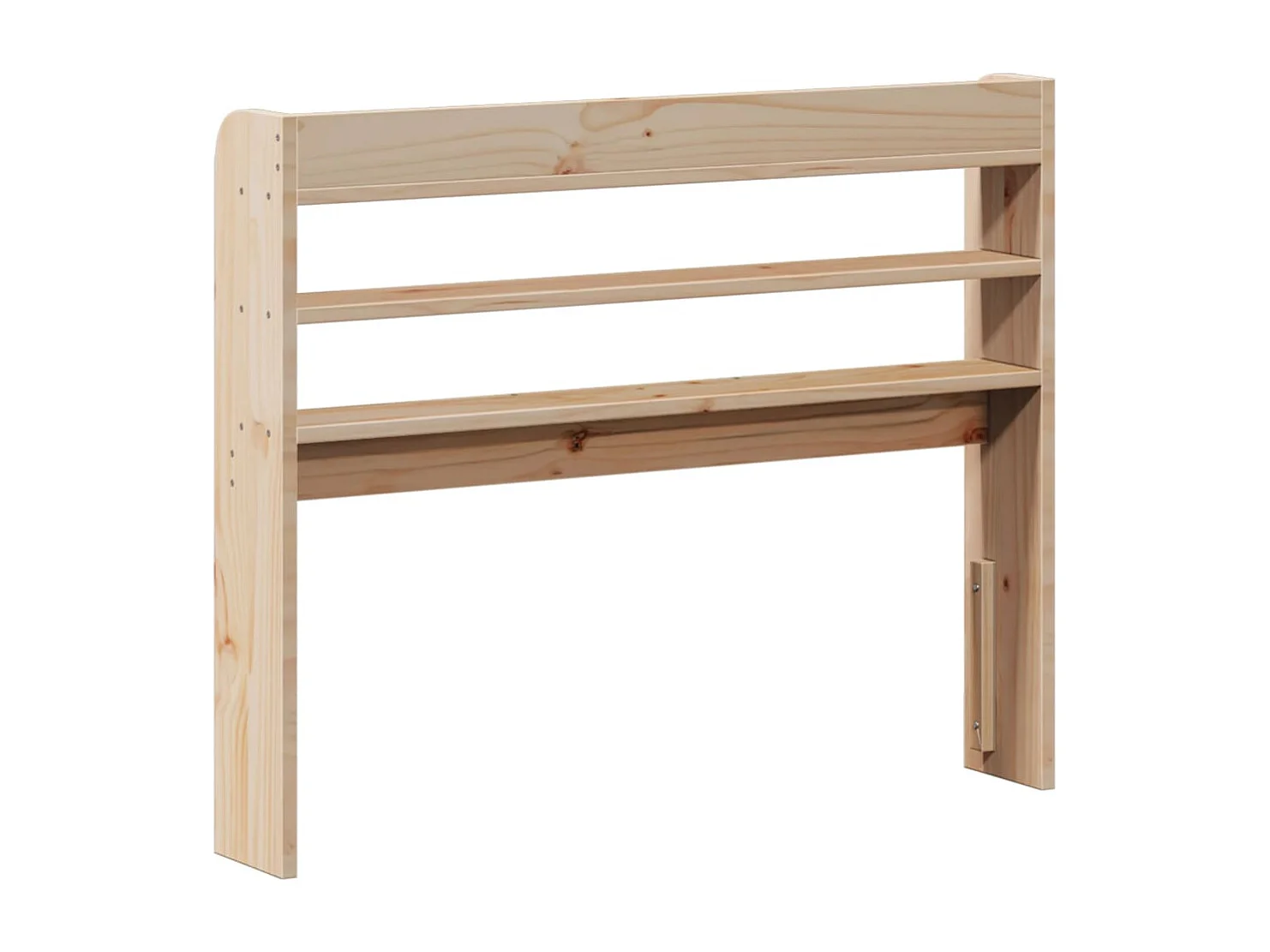 Tête de lit avec étagères 75 cm bois massif de pin