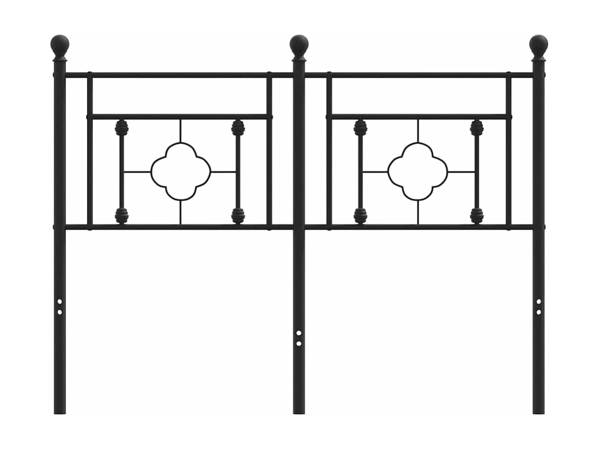 Tête de lit métal noir 120 cm