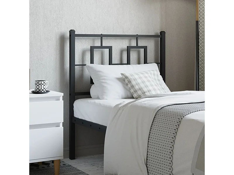 Tête de lit métal noir 80 cm