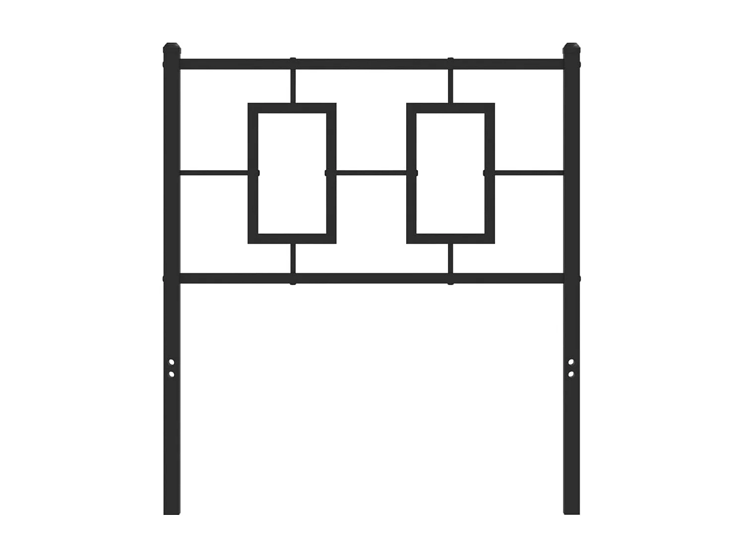 Tête de lit métal noir 80 cm