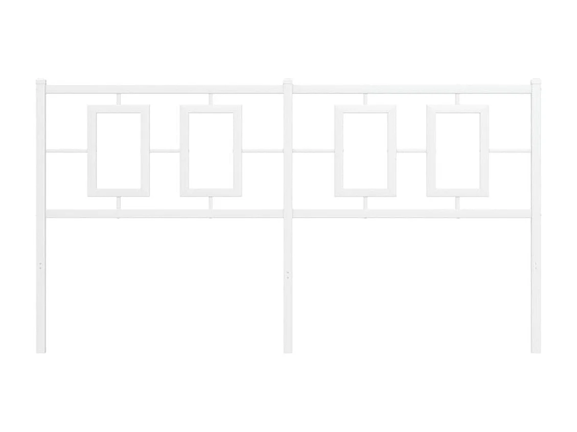 Tête de lit métal blanc 150 cm