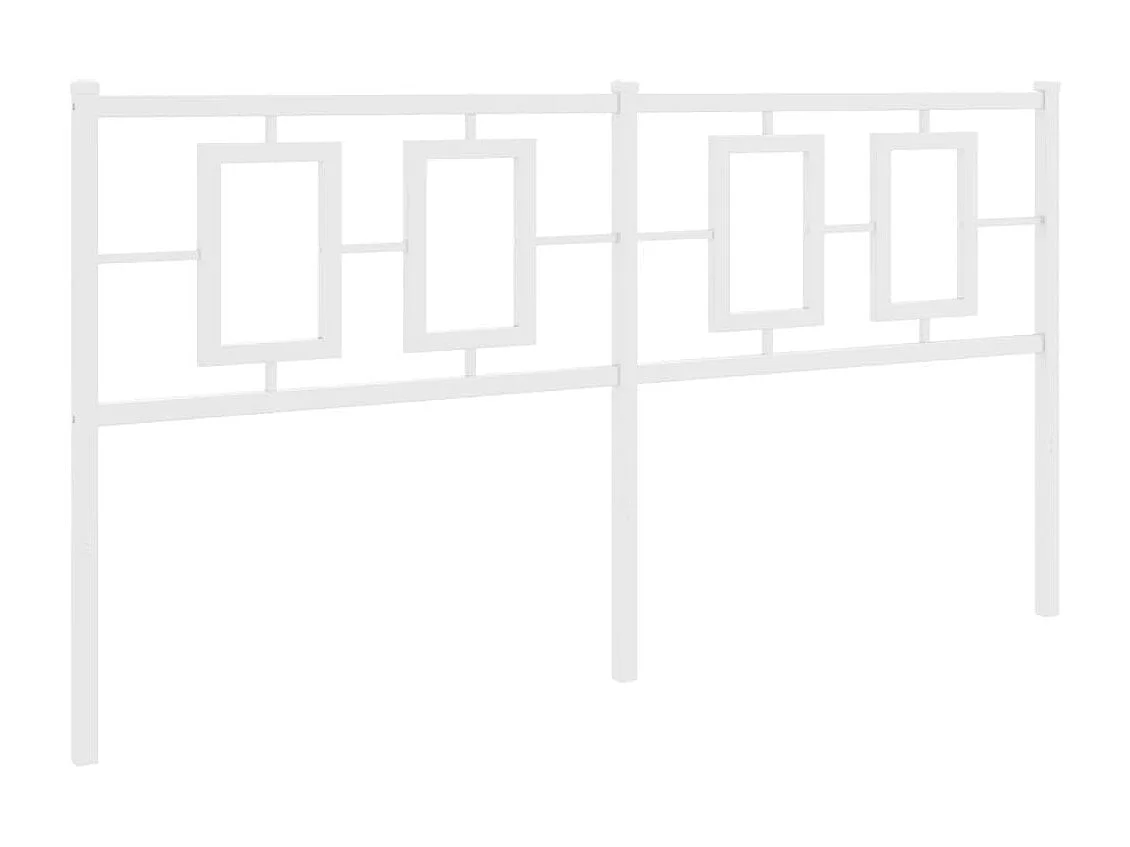 Tête de lit métal blanc 150 cm