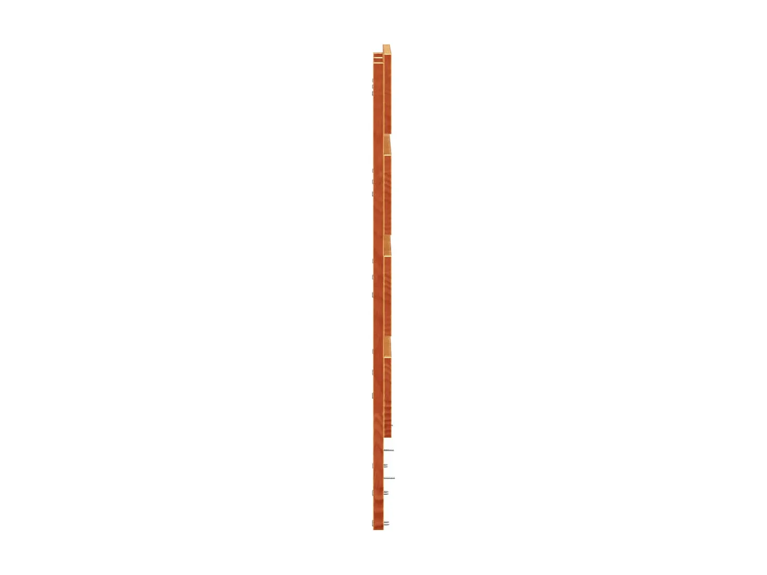 Tête de lit cire marron 90 cm bois massif de pin