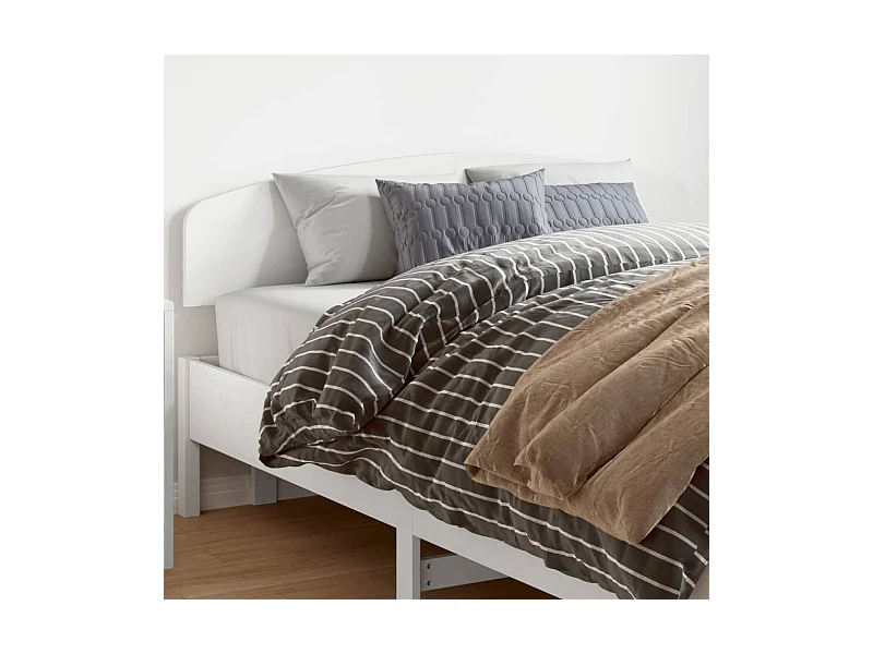 Tête de lit blanc 150 cm bois massif de pin