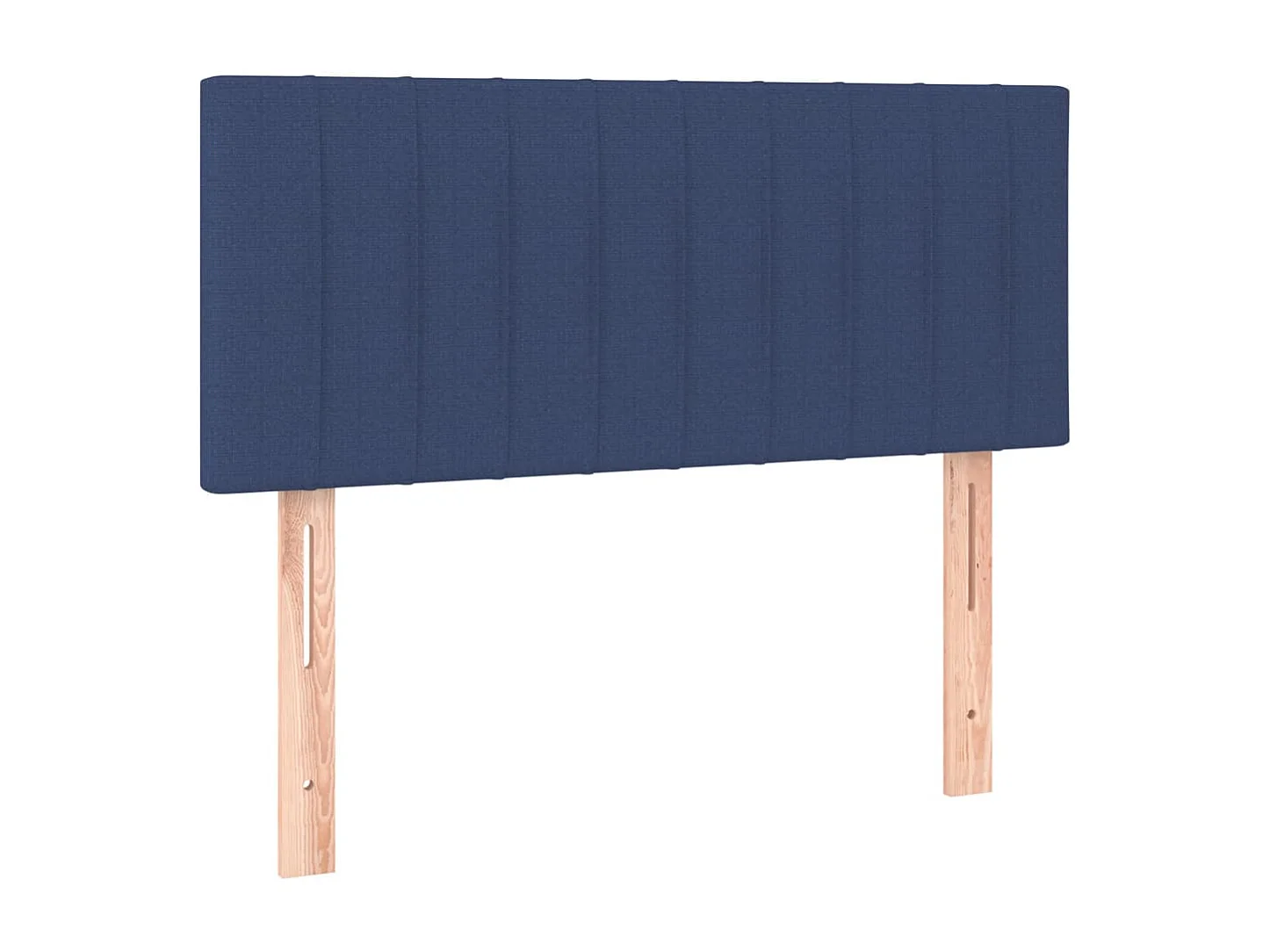 Cabecero de tela azul 90x5x78/88 cm