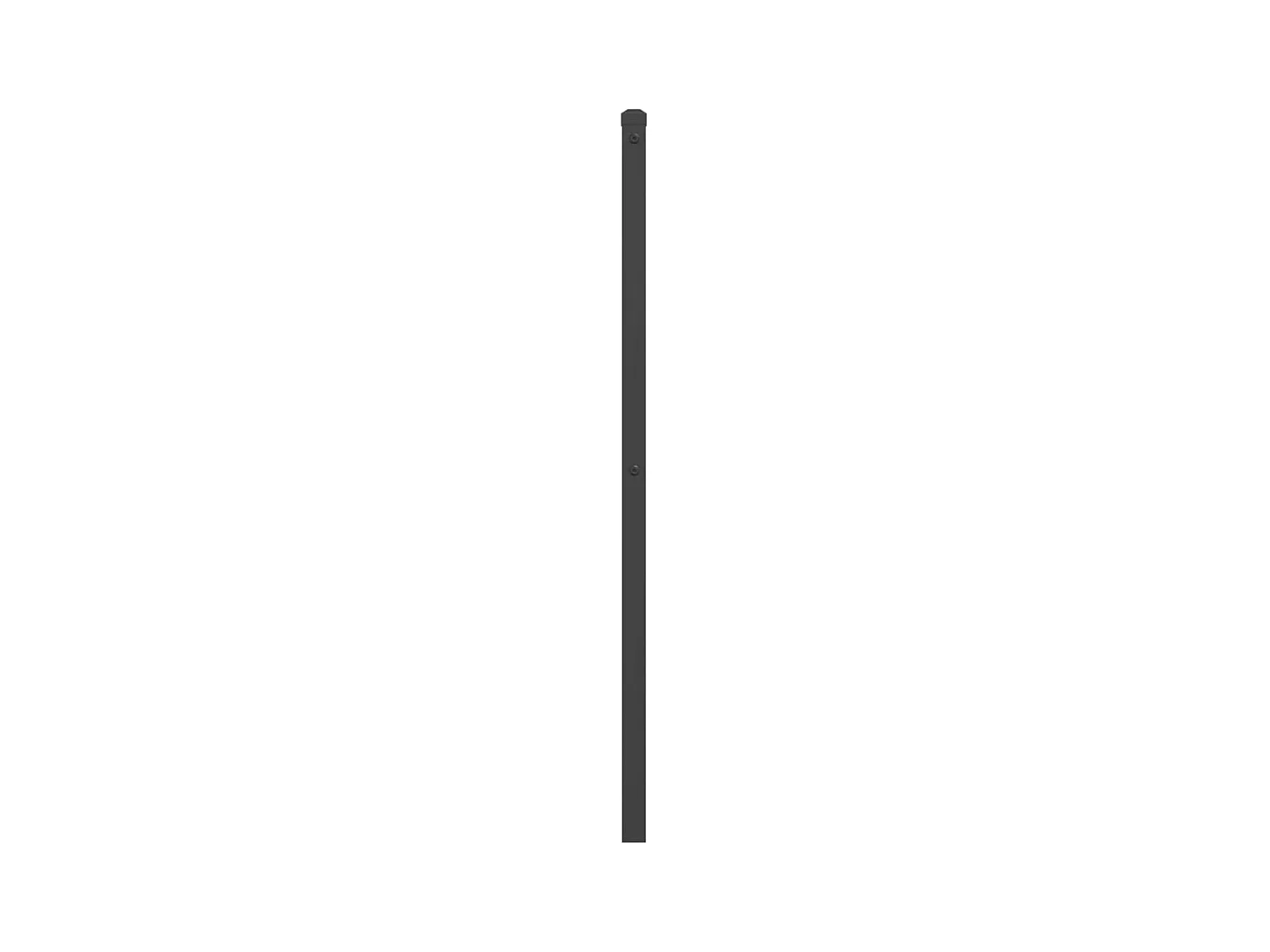 Testiera in Metallo Nero 140 cm