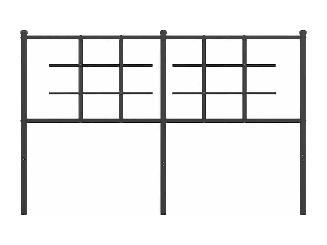 Cabecero de metal negro 140 cm