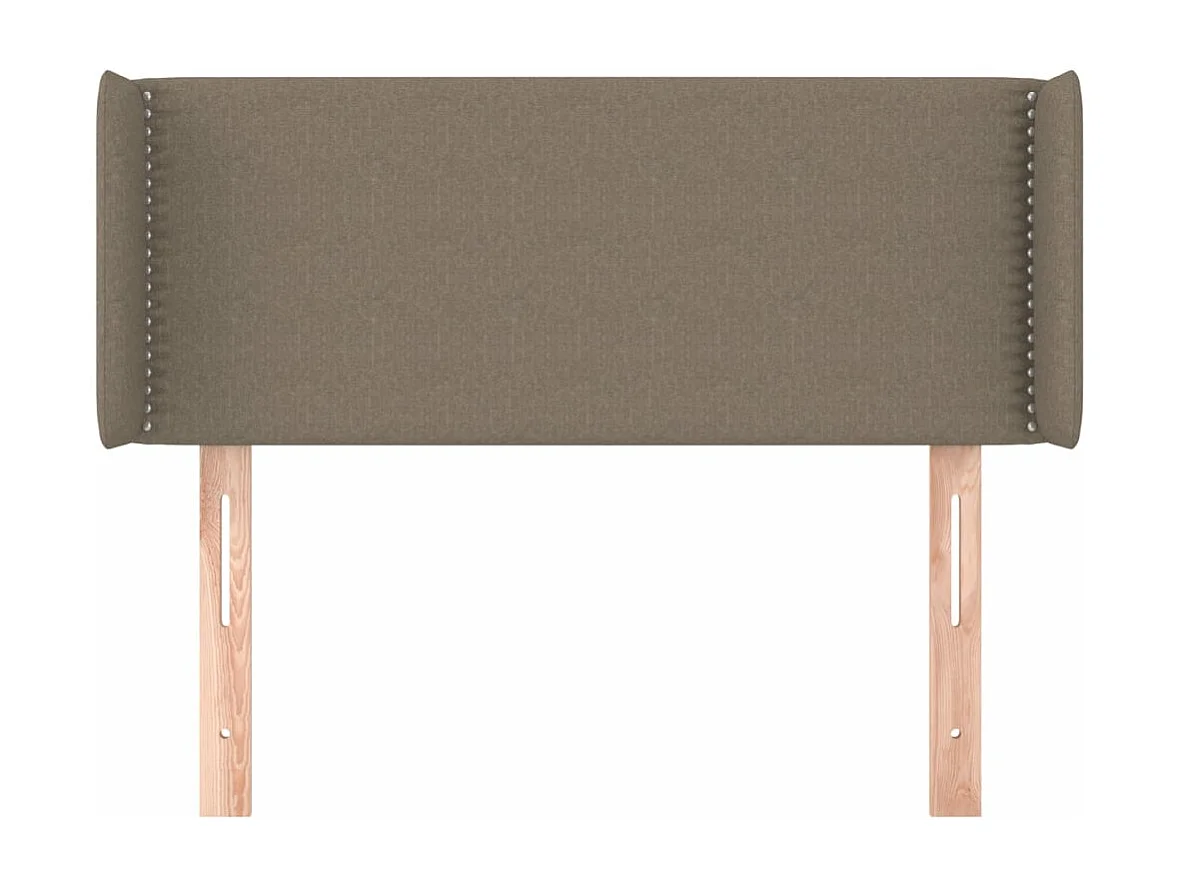 Tête de lit avec oreilles Taupe 83x16x78/88 cm Tissu