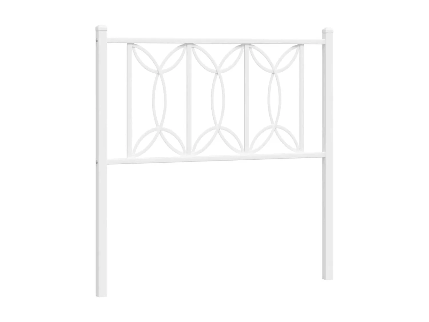 Tête de lit métal blanc 90 cm