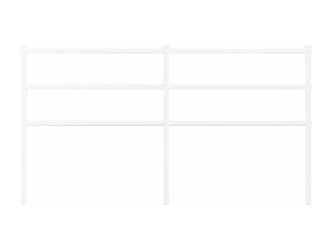 Tête de lit métal blanc 150 cm