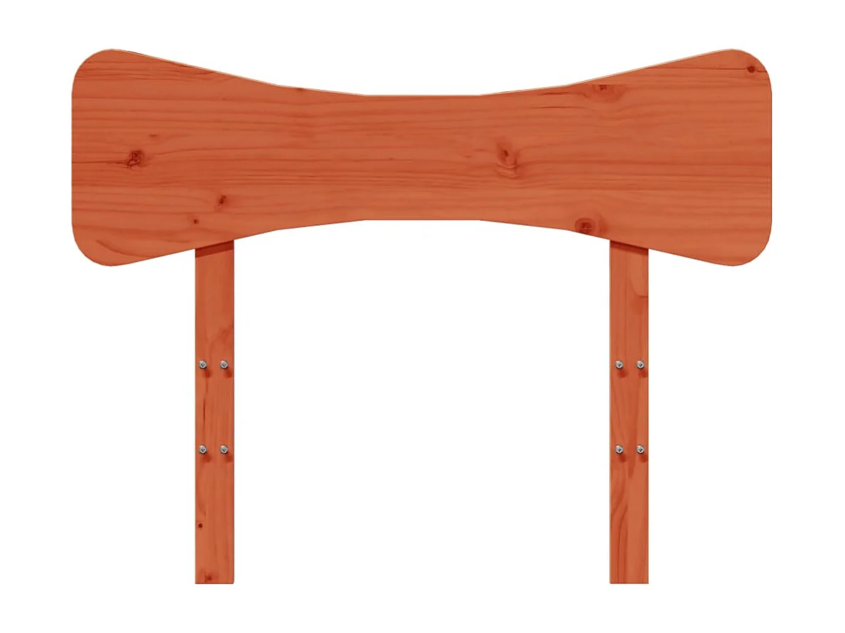 Cabecero de cama madera maciza de pino marrón cera 75 cm