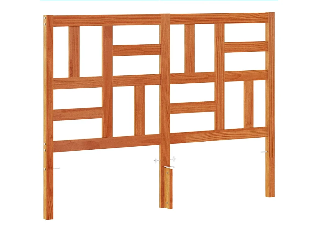 Tête de lit cire marron 180 cm bois massif de pin