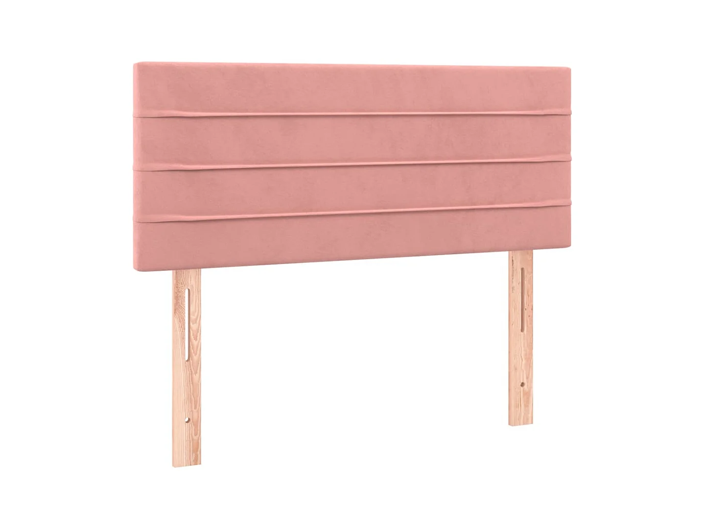 Testiera Rosa 100x5x78/88 cm in Velluto